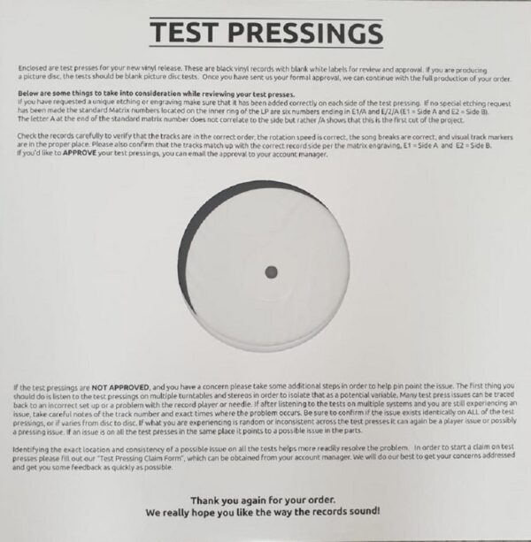 Traces 10th Anniversary Edition (Vinyl + Test Pressing + CD + Guitar Pick) - Image 4